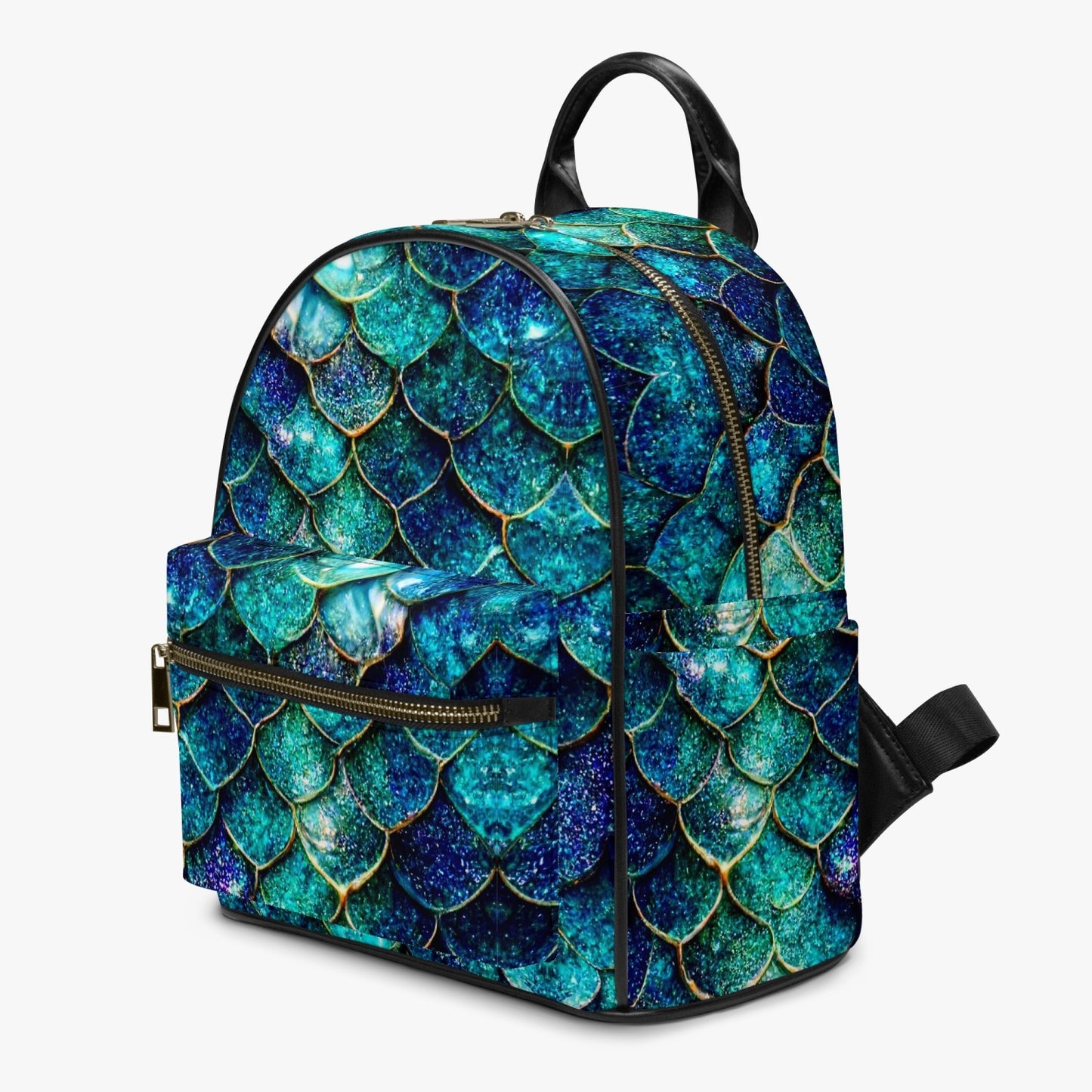 909. All Over Printed PU Backpack