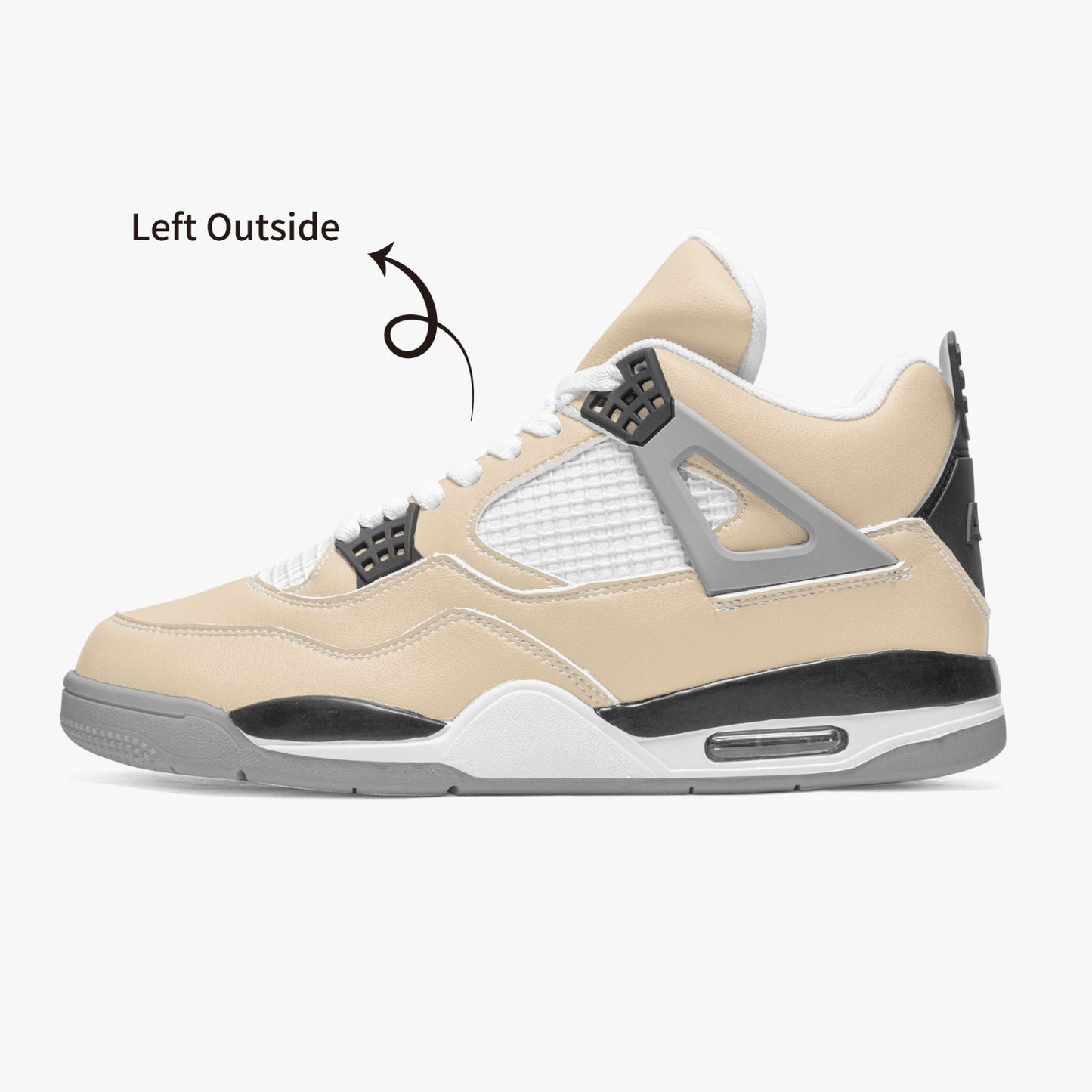 699. AJ4 Basketball Sneakers -Grey Sole