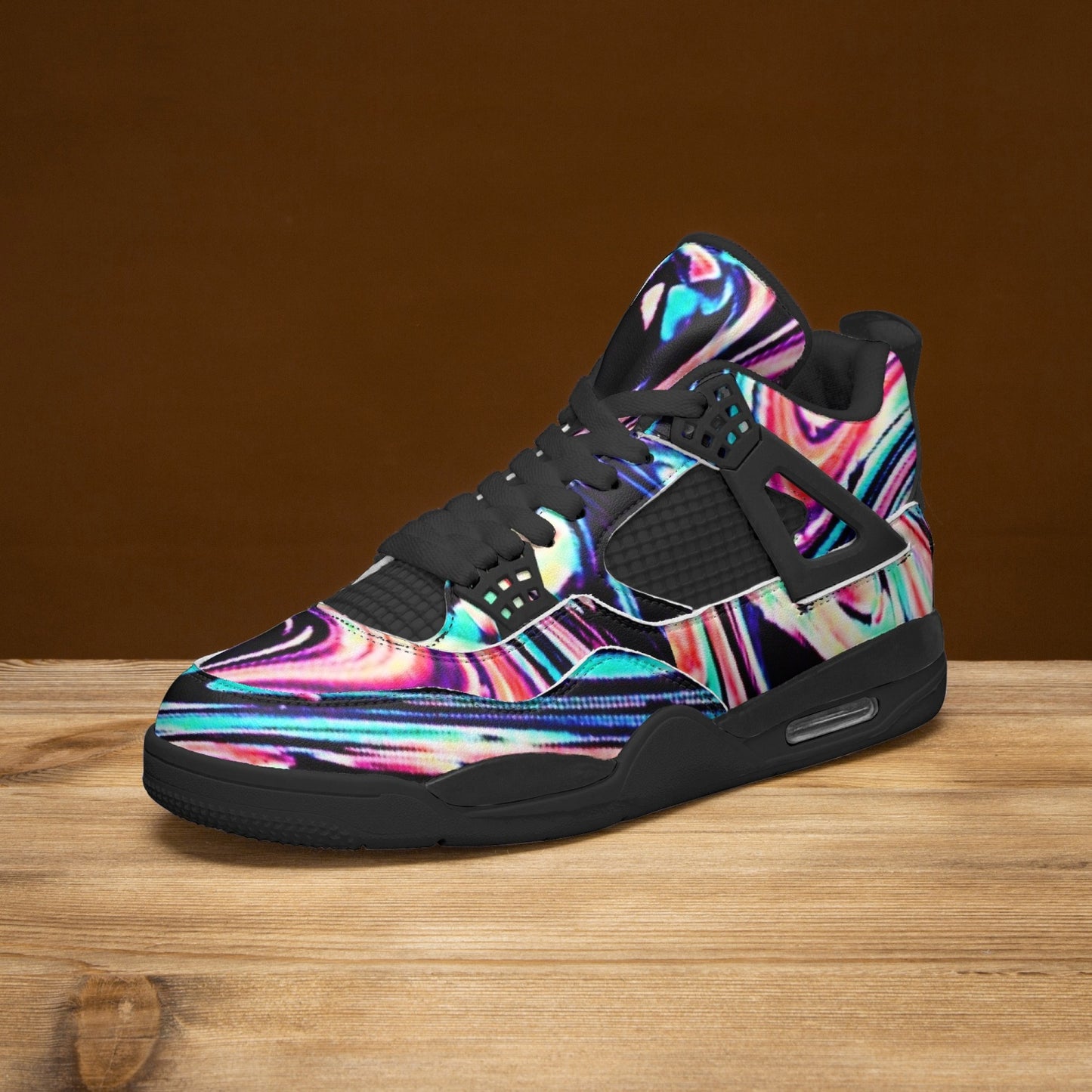 698. AJ4 Basketball Sneakers -Black Sole