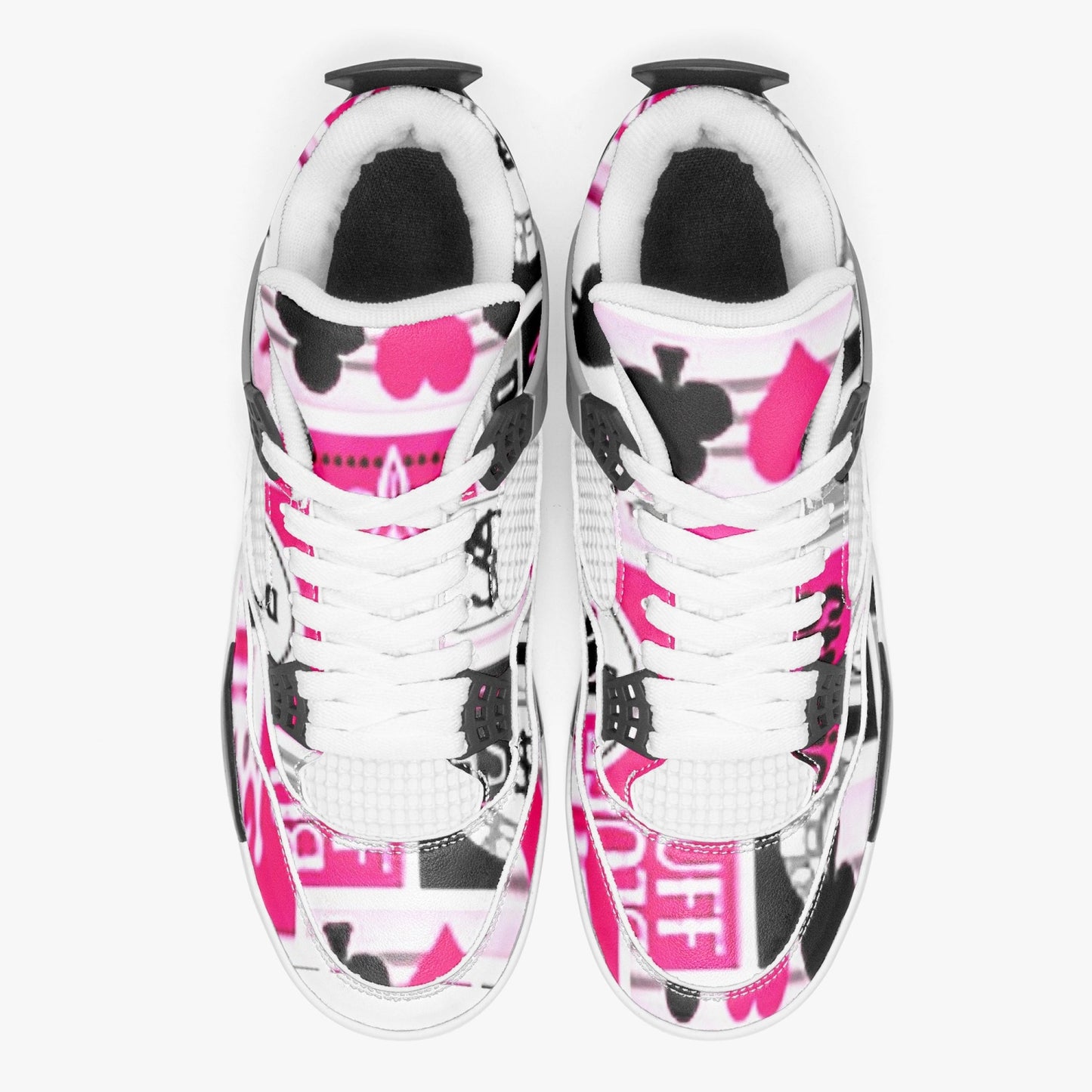 697. AJ4 Basketball Sneakers -White Sole