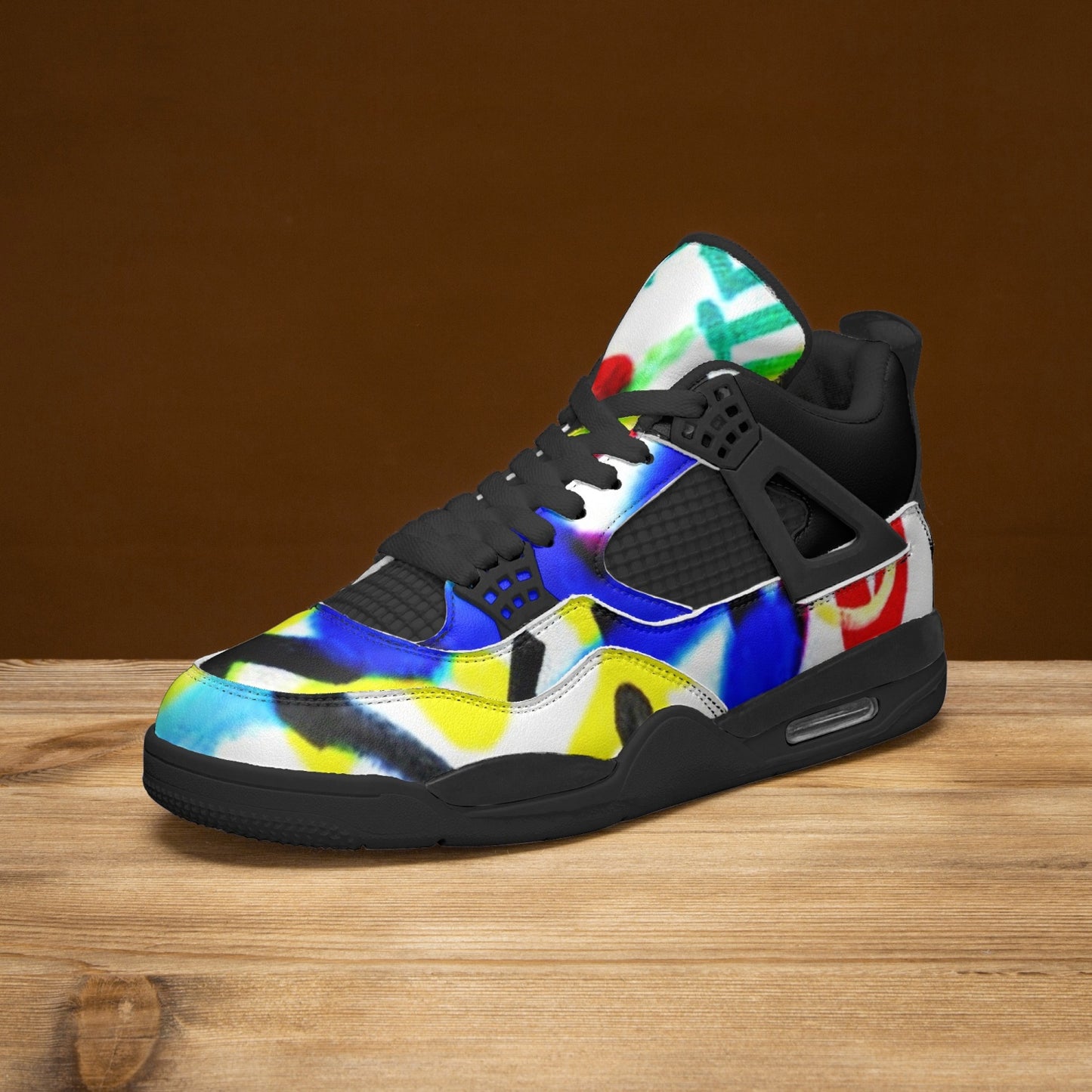 698. AJ4 Basketball Sneakers -Black Sole