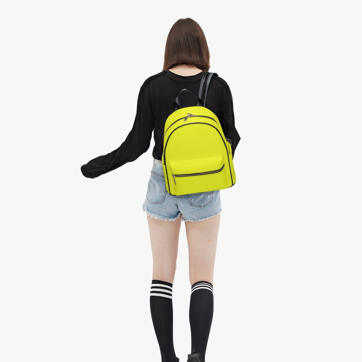 909. All Over Printed PU Backpack