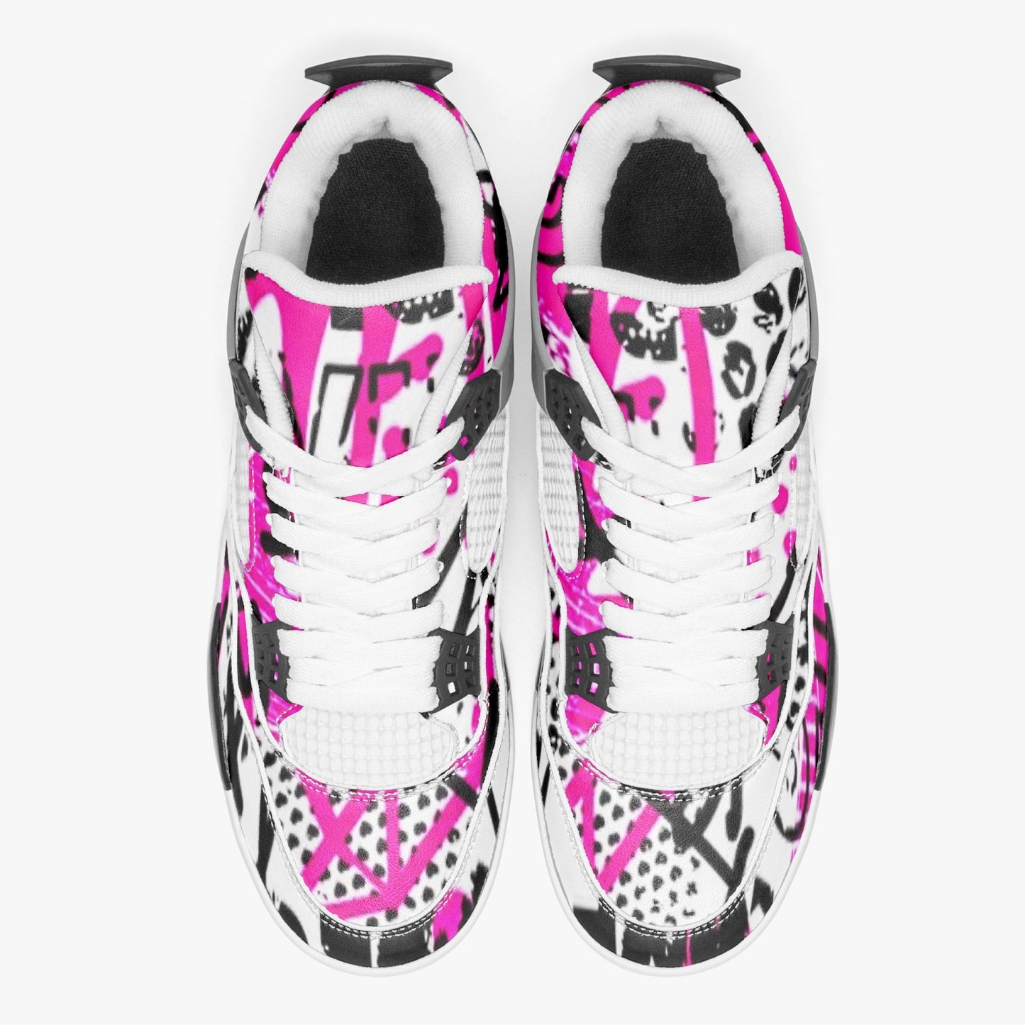 697. AJ4 Basketball Sneakers -White Sole