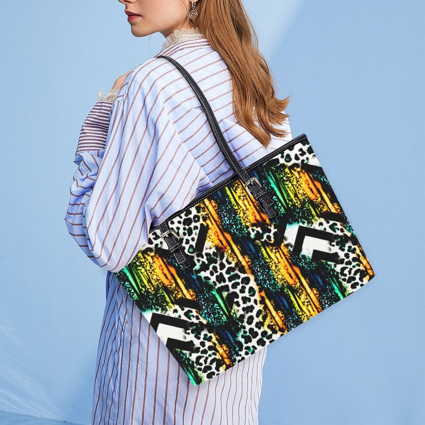 586. Large Leather Tote Bag for Women