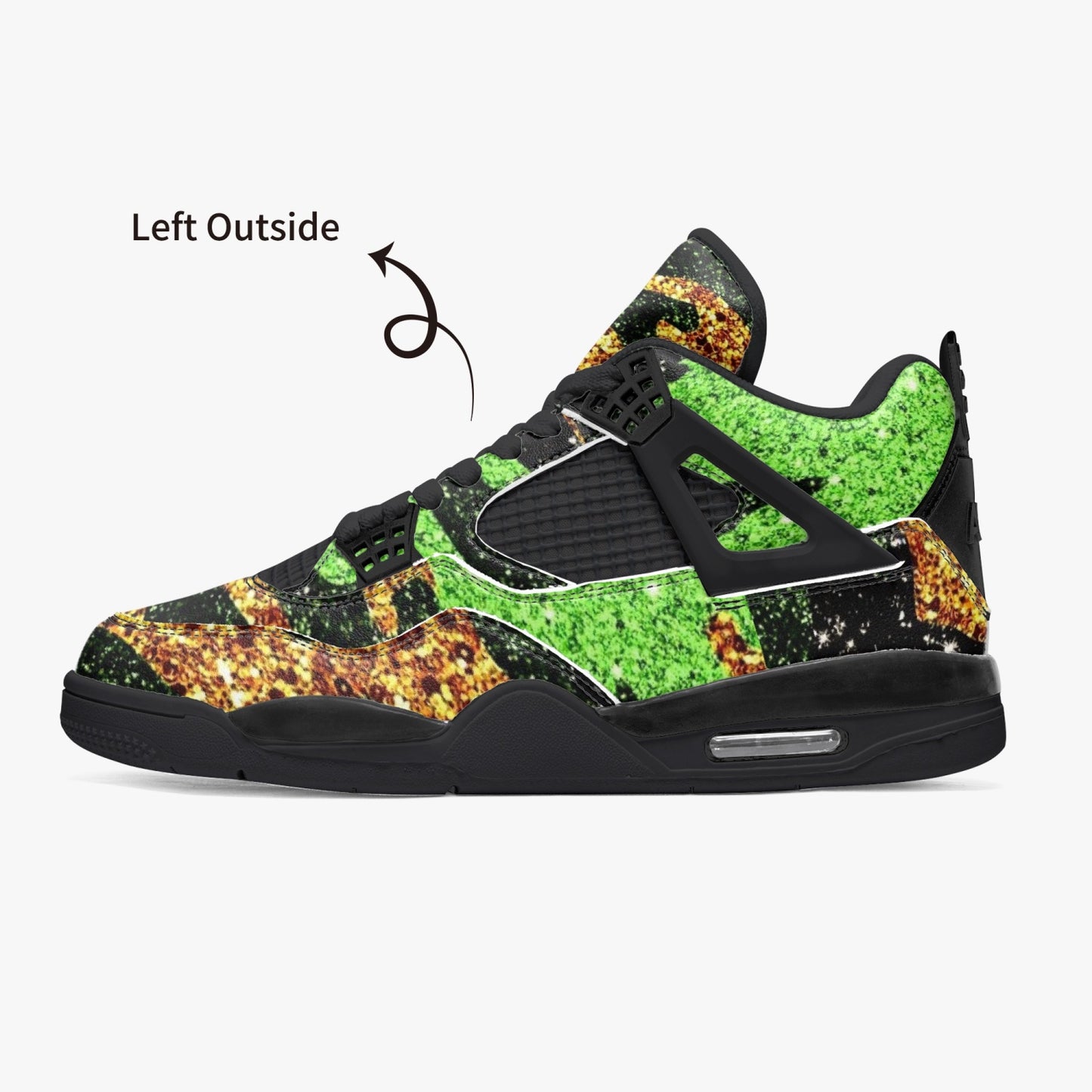 698. AJ4 Basketball Sneakers -Black Sole