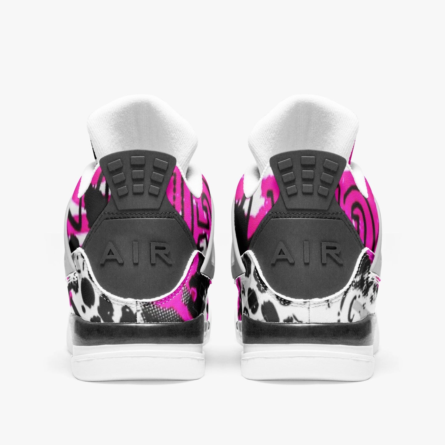 697. AJ4 Basketball Sneakers -White Sole