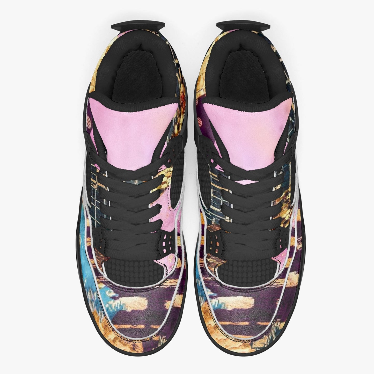 698. AJ4 Basketball Sneakers -Black Sole