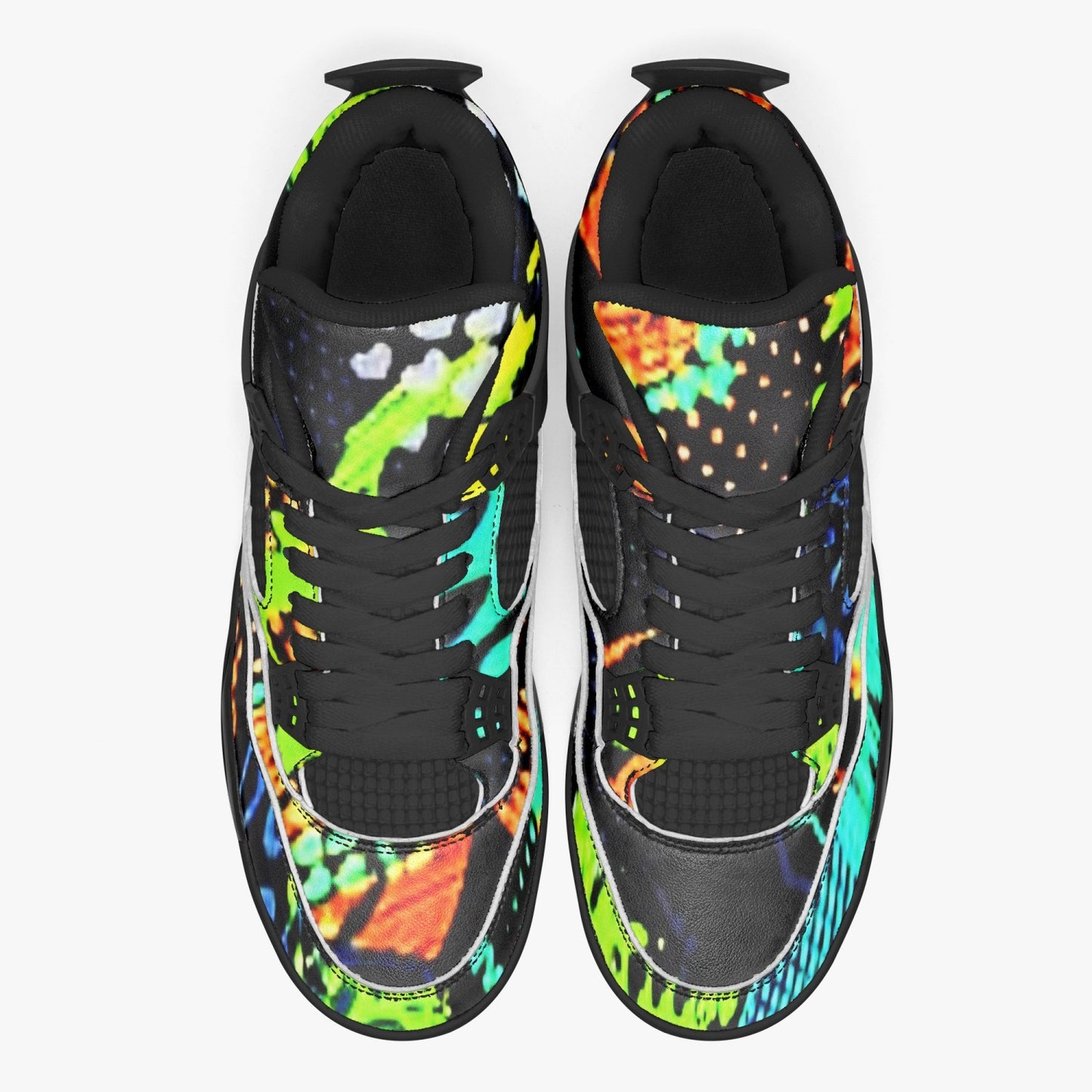 698. AJ4 Basketball Sneakers -Black Sole