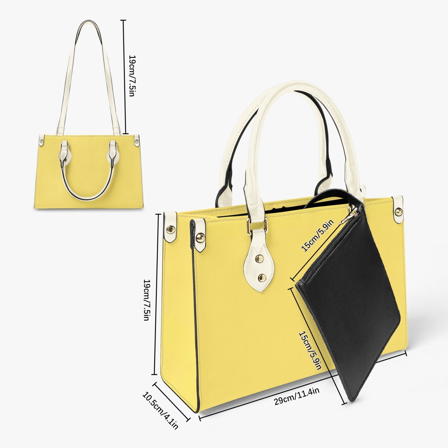 876. Tote Bag - Long Strap and Inner Bag