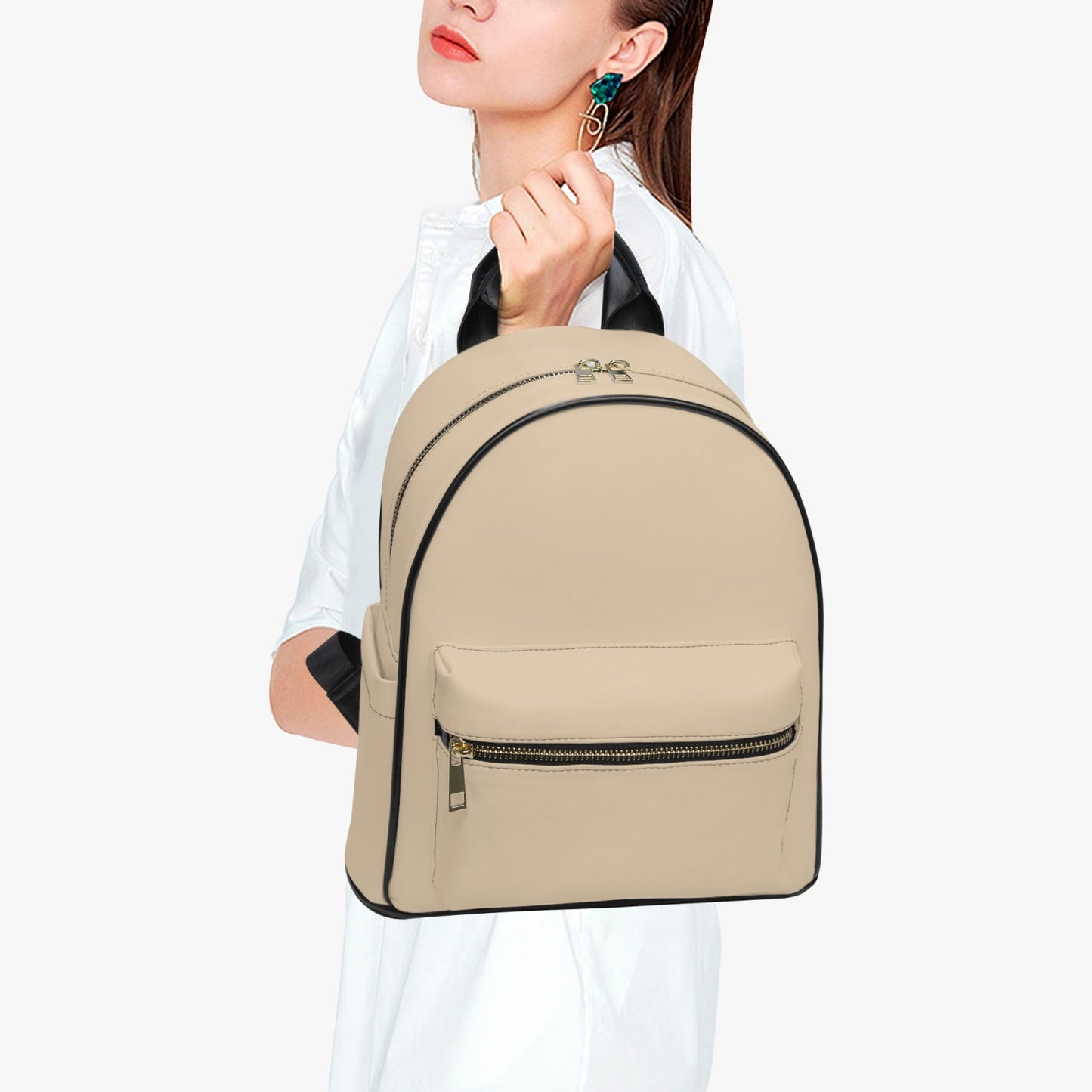 909. All Over Printed PU Backpack