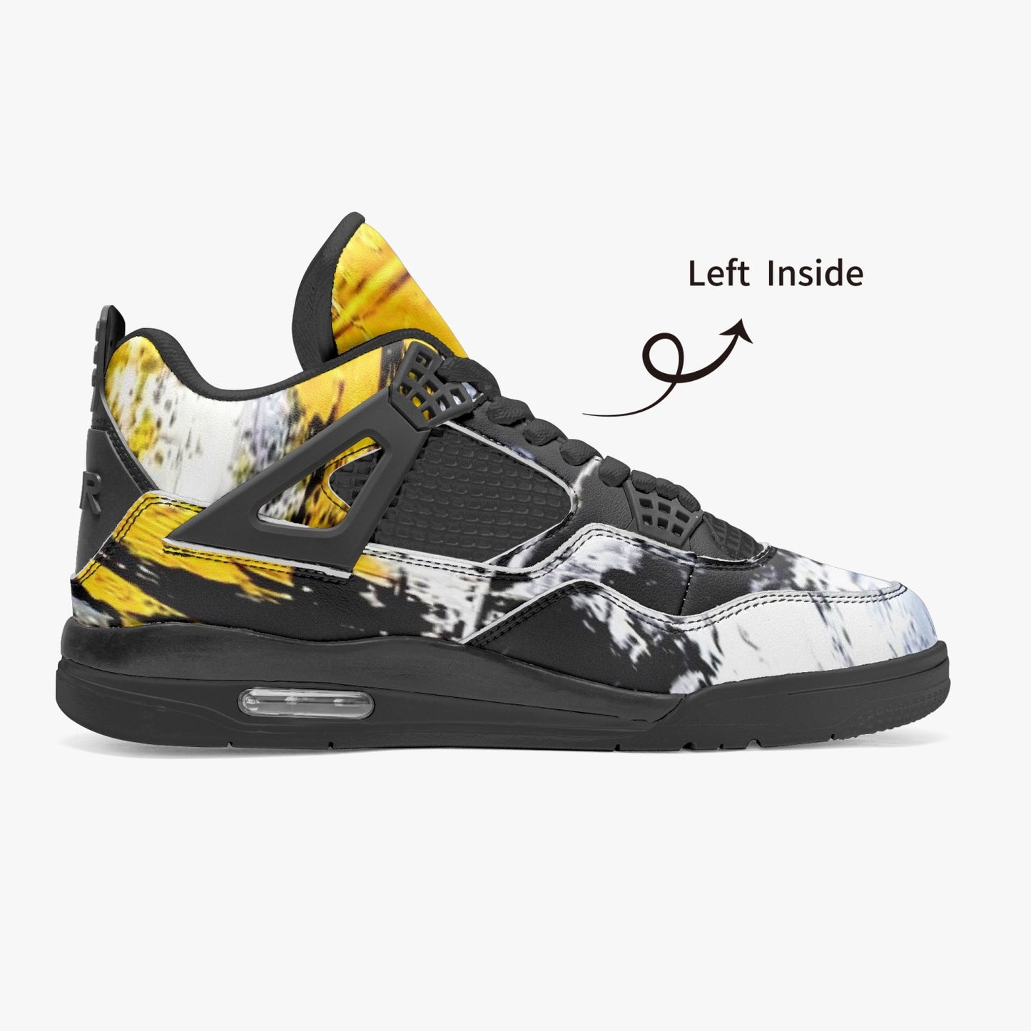 698. AJ4 Basketball Sneakers -Black Sole