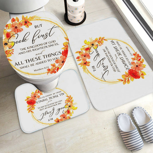 778. 3 Pcs Toilet Rug Set