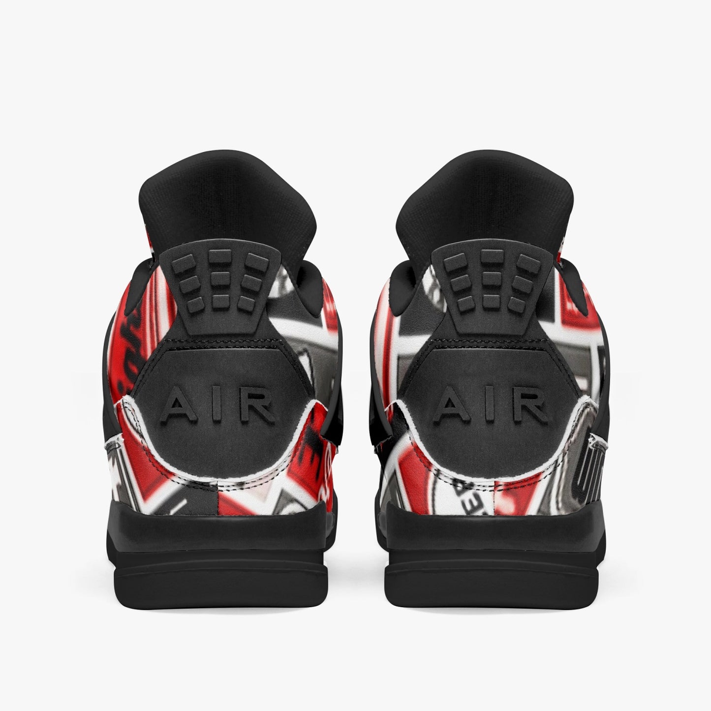 698. AJ4 Basketball Sneakers -Black Sole