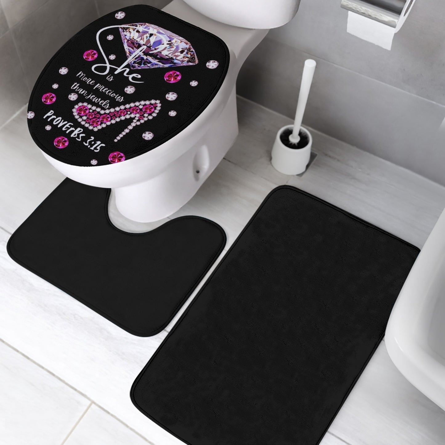 778. 3 Pcs Toilet Rug Set