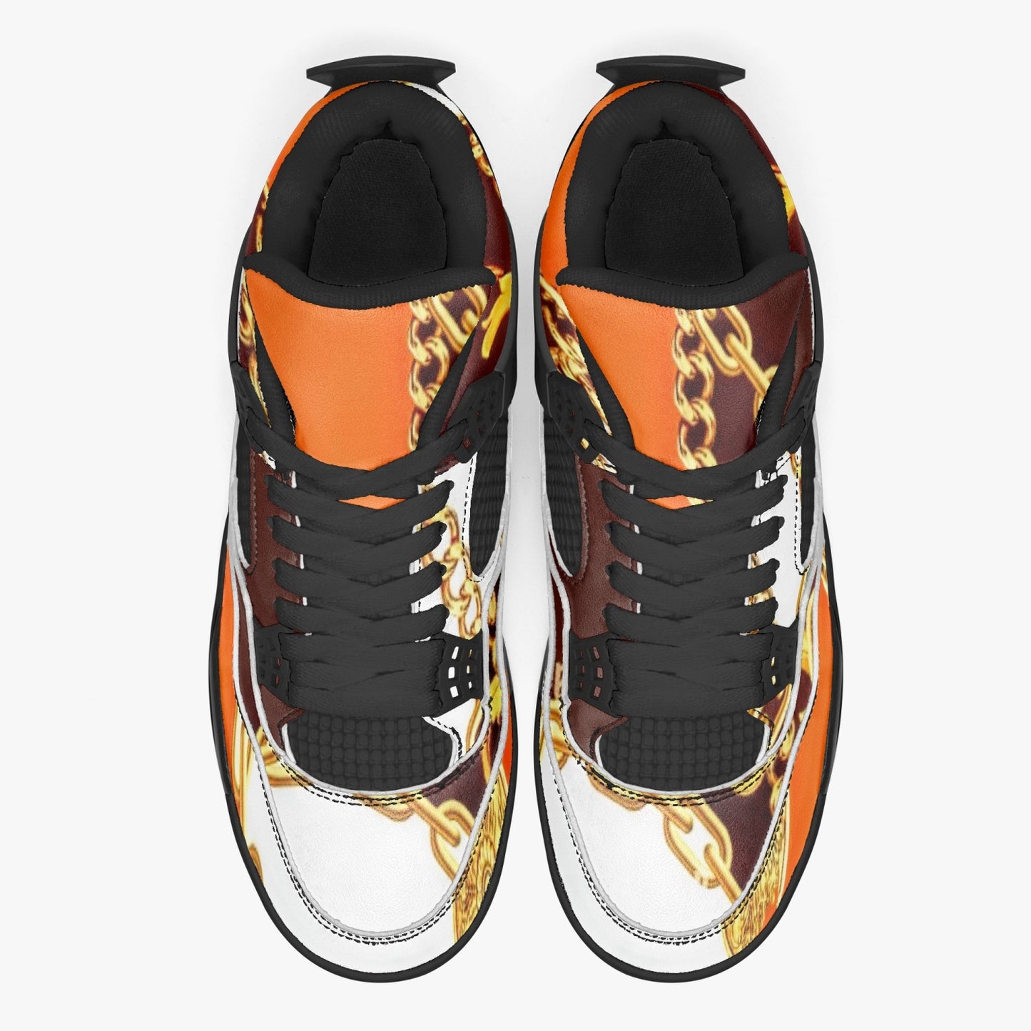 698. AJ4 Basketball Sneakers -Black Sole