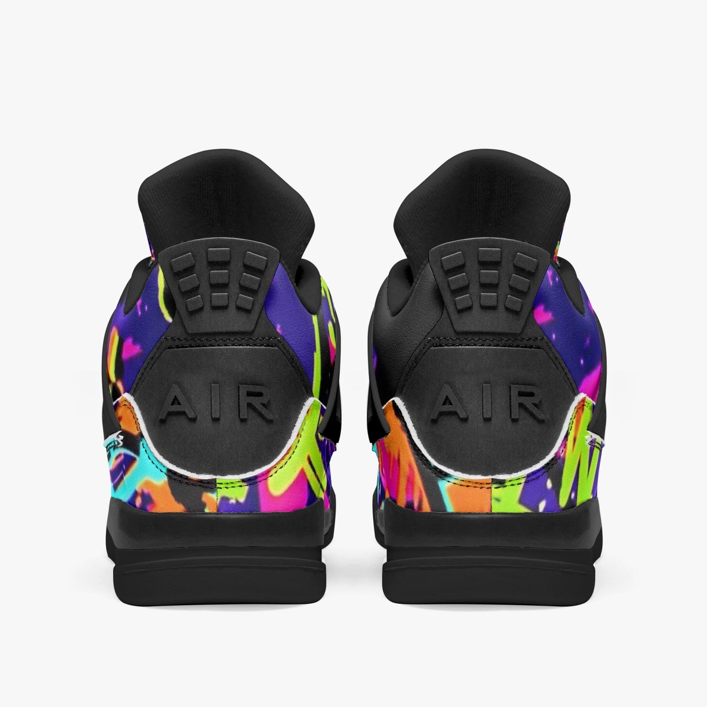 698. AJ4 Basketball Sneakers -Black Sole