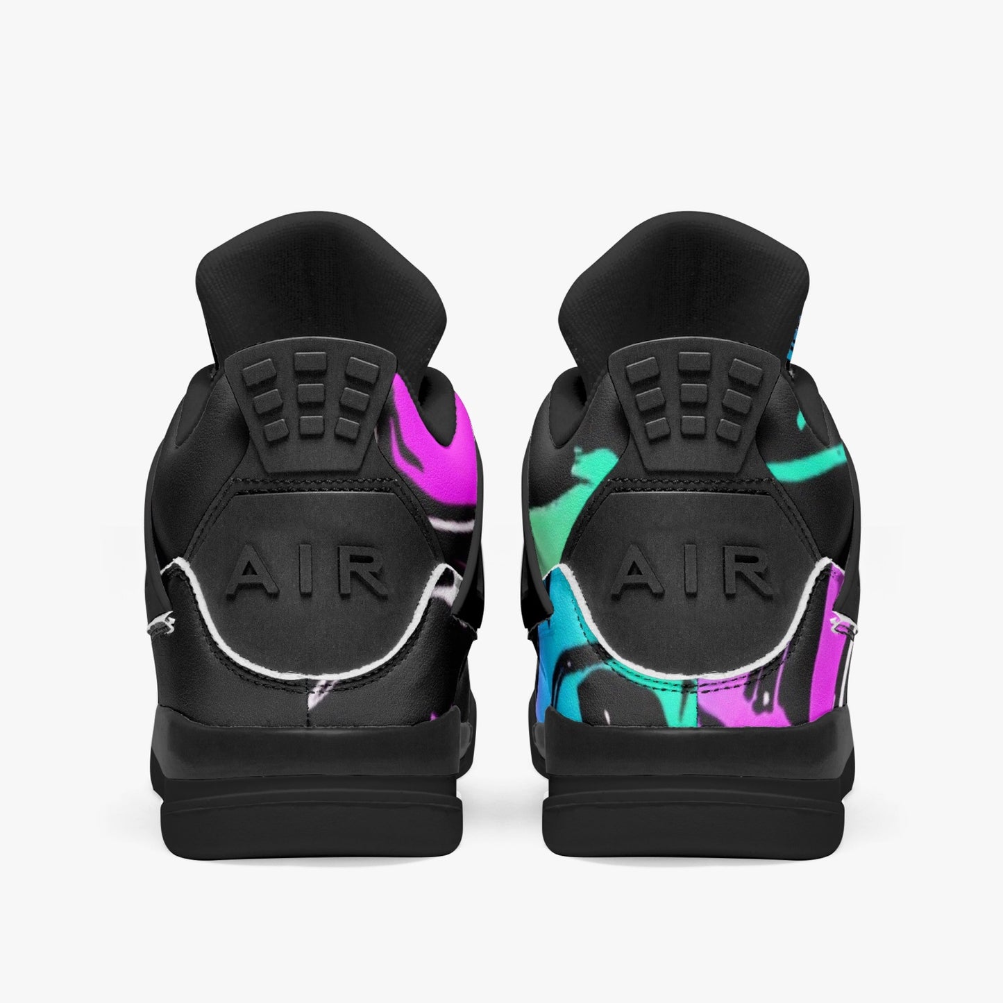 698. AJ4 Basketball Sneakers -Black Sole