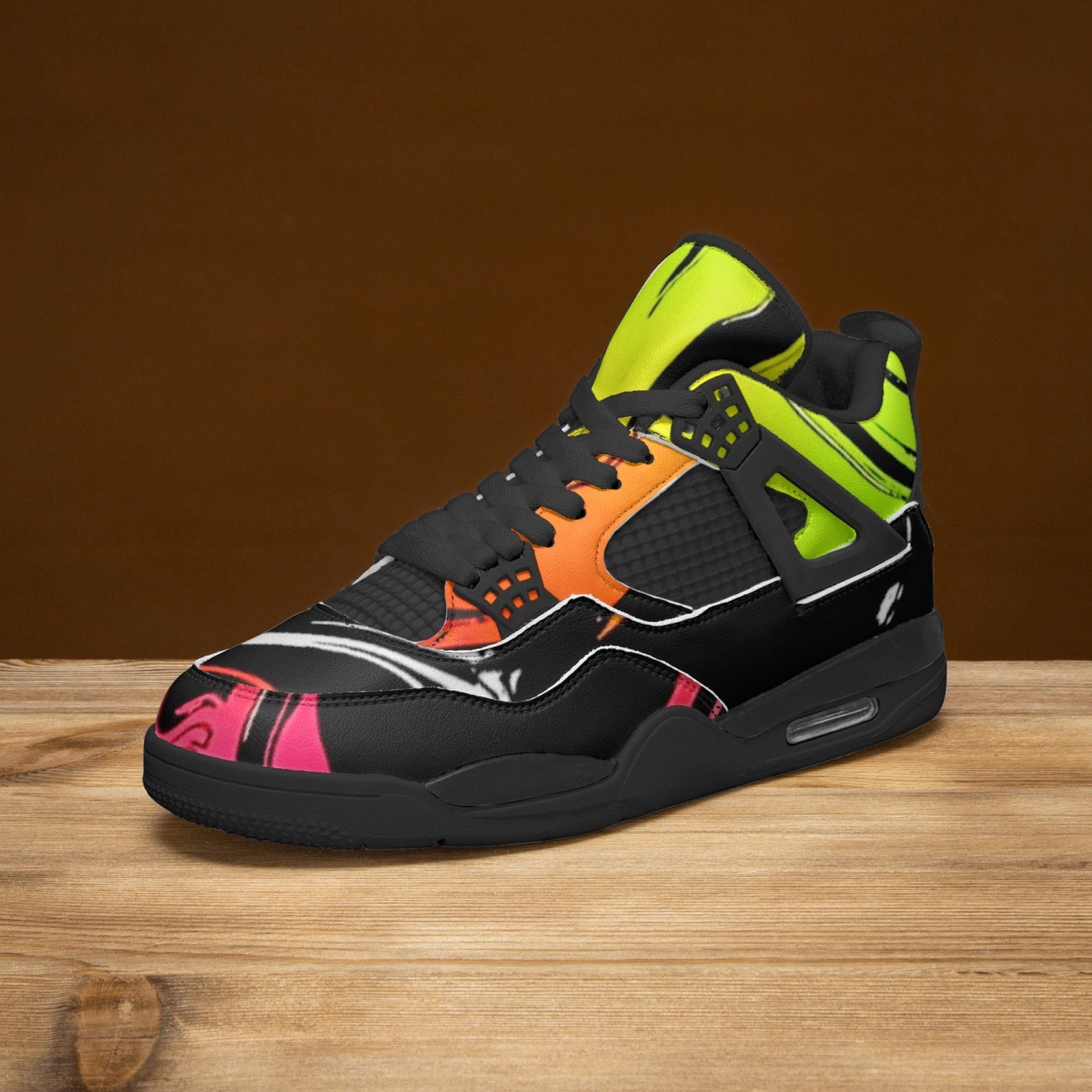 698. AJ4 Basketball Sneakers -Black Sole