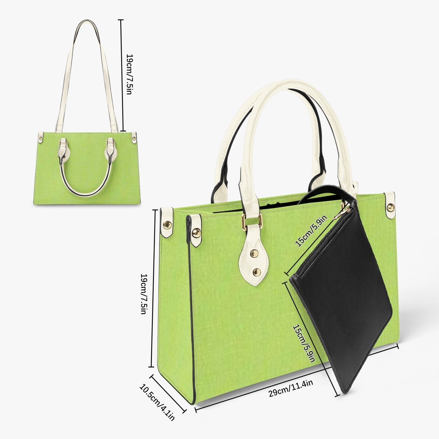 876. Tote Bag - Long Strap and Inner Bag