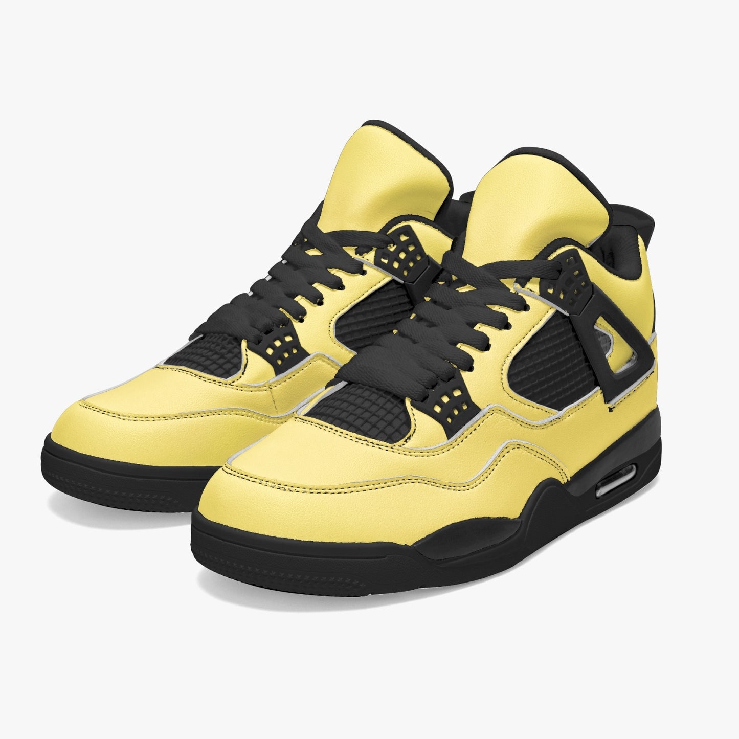 698. AJ4 Basketball Sneakers -Black Sole