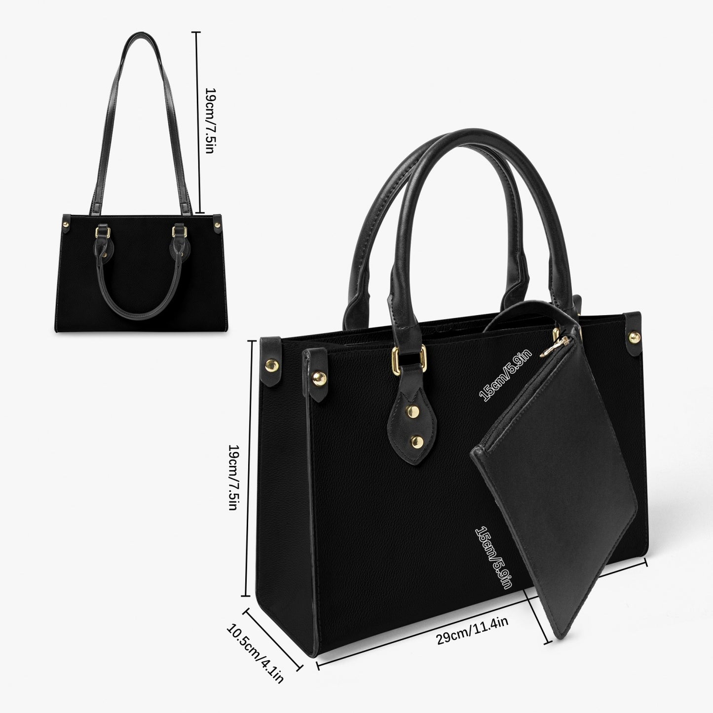 876. Tote Bag - Long Strap and Inner Bag