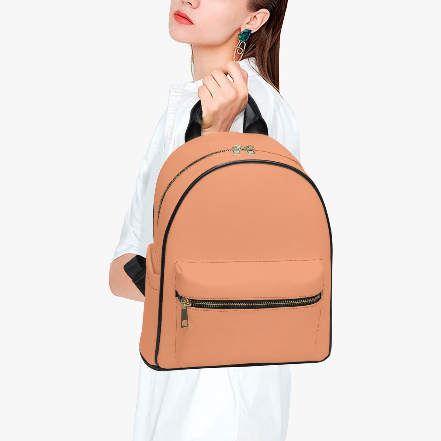 909. All Over Printed PU Backpack