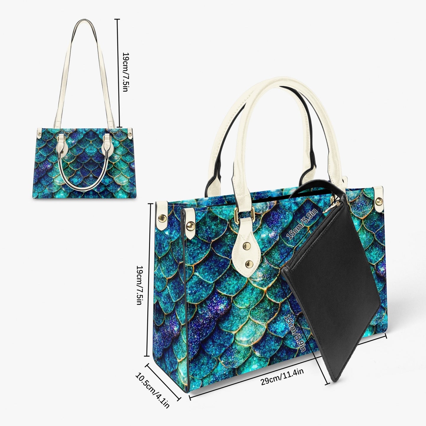 876. Tote Bag - Long Strap and Inner Bag