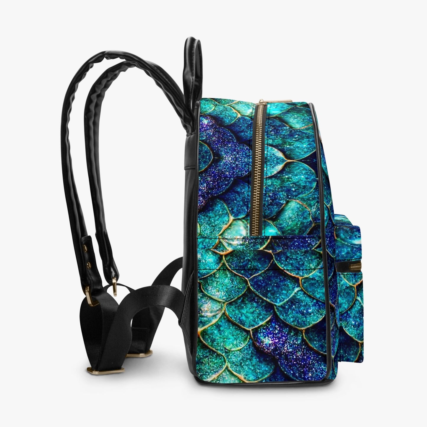 909. All Over Printed PU Backpack