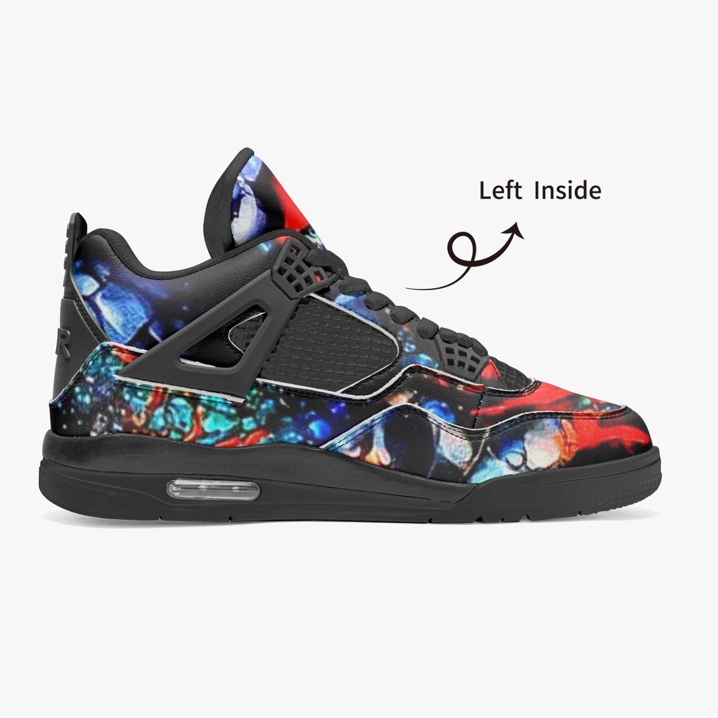 698. AJ4 Basketball Sneakers -Black Sole