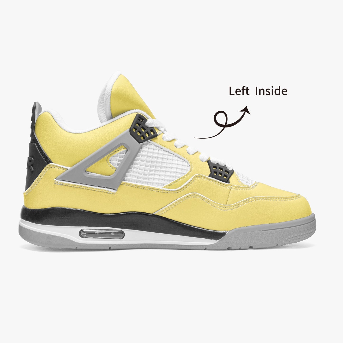 699. AJ4 Basketball Sneakers -Grey Sole