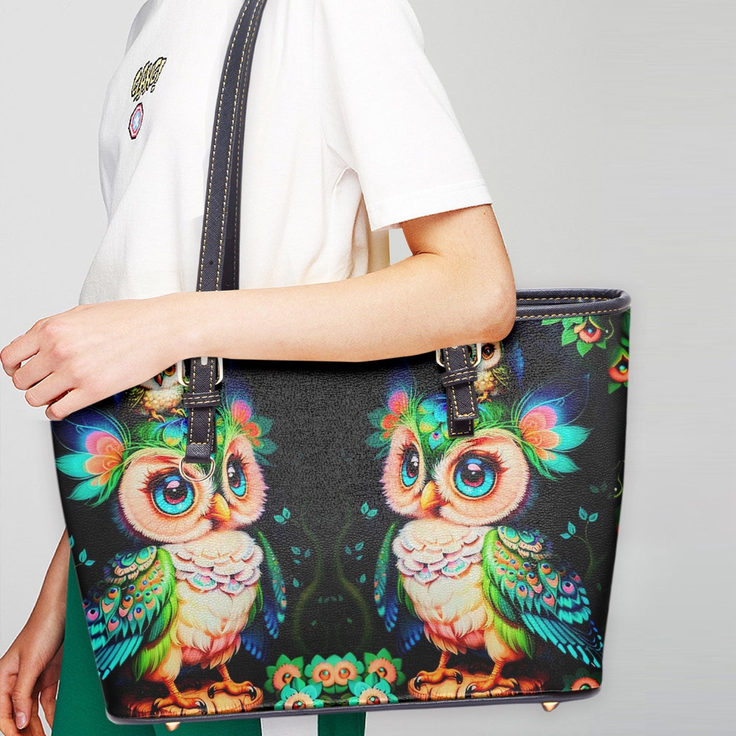 586. Large Leather Tote Bag for Women