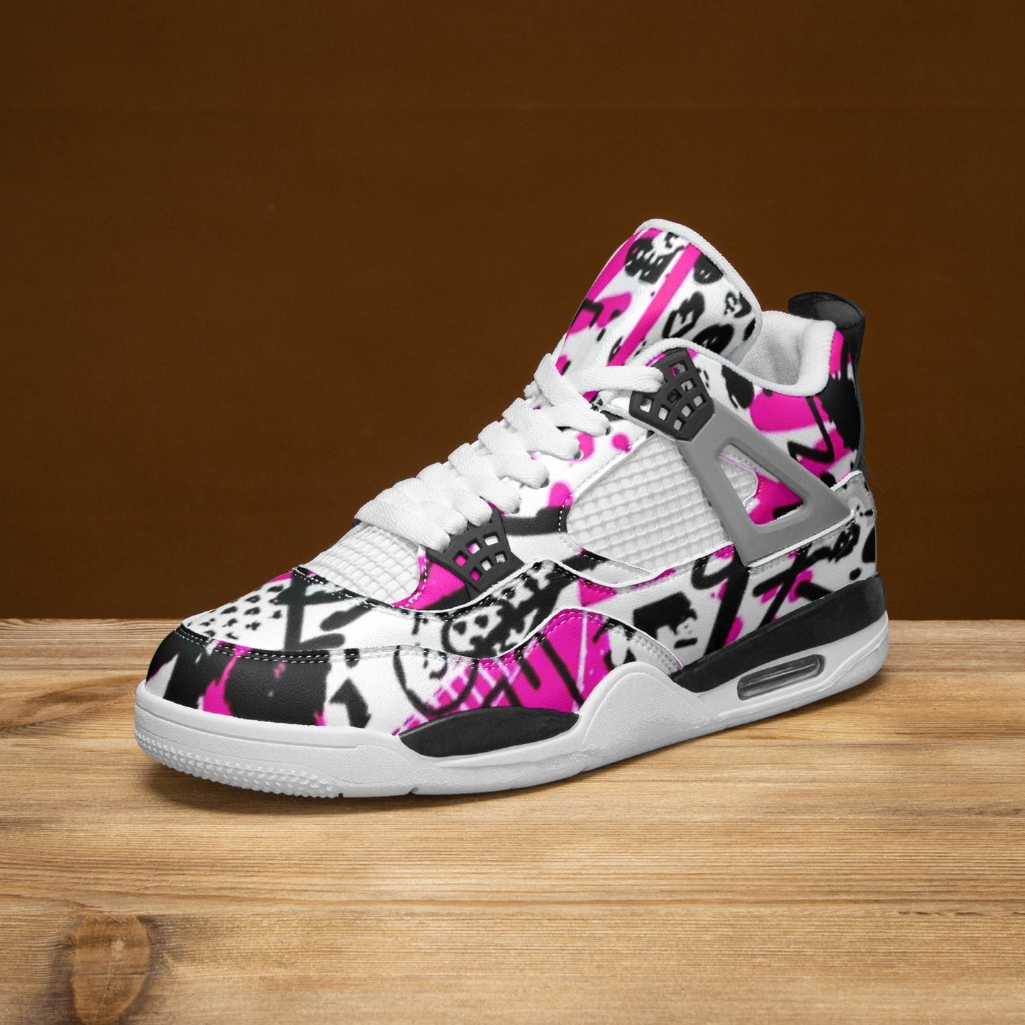 697. AJ4 Basketball Sneakers -White Sole