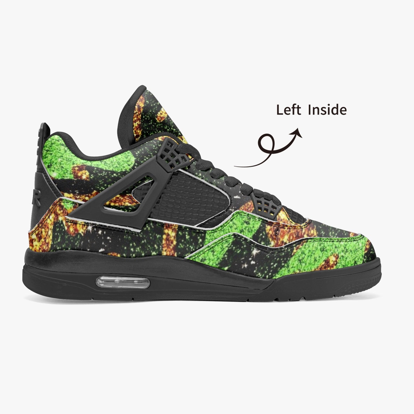 698. AJ4 Basketball Sneakers -Black Sole