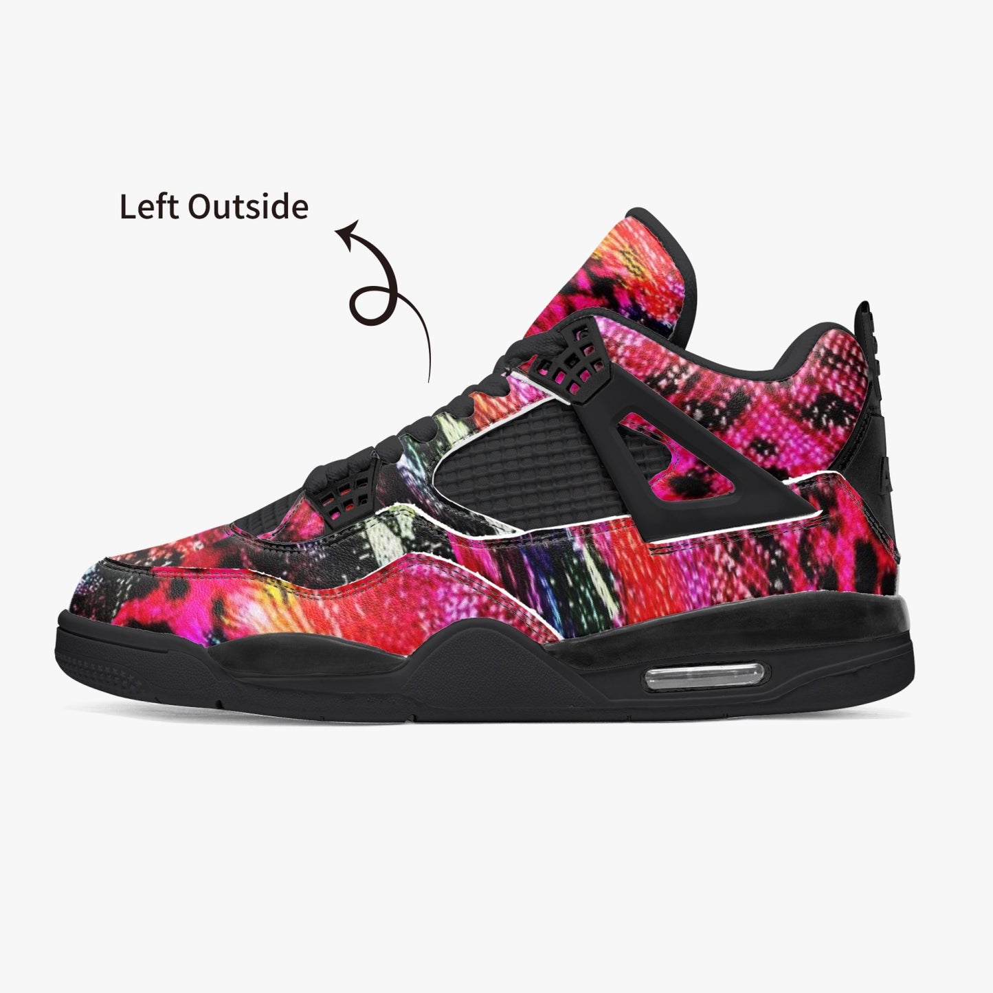 698. AJ4 Basketball Sneakers -Black Sole