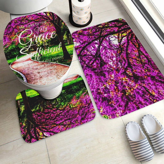 778. 3 Pcs Toilet Rug Set