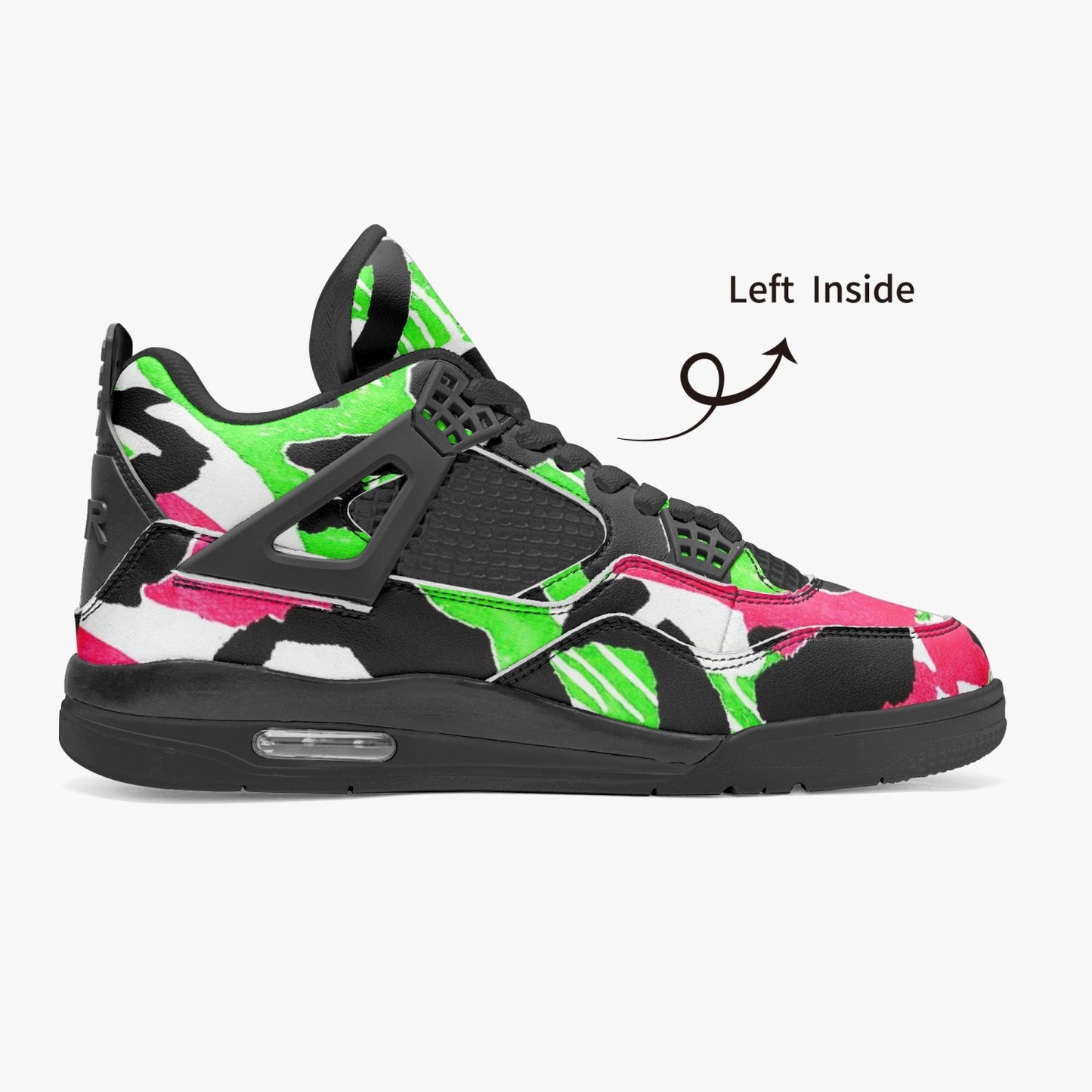 698. AJ4 Basketball Sneakers -Black Sole