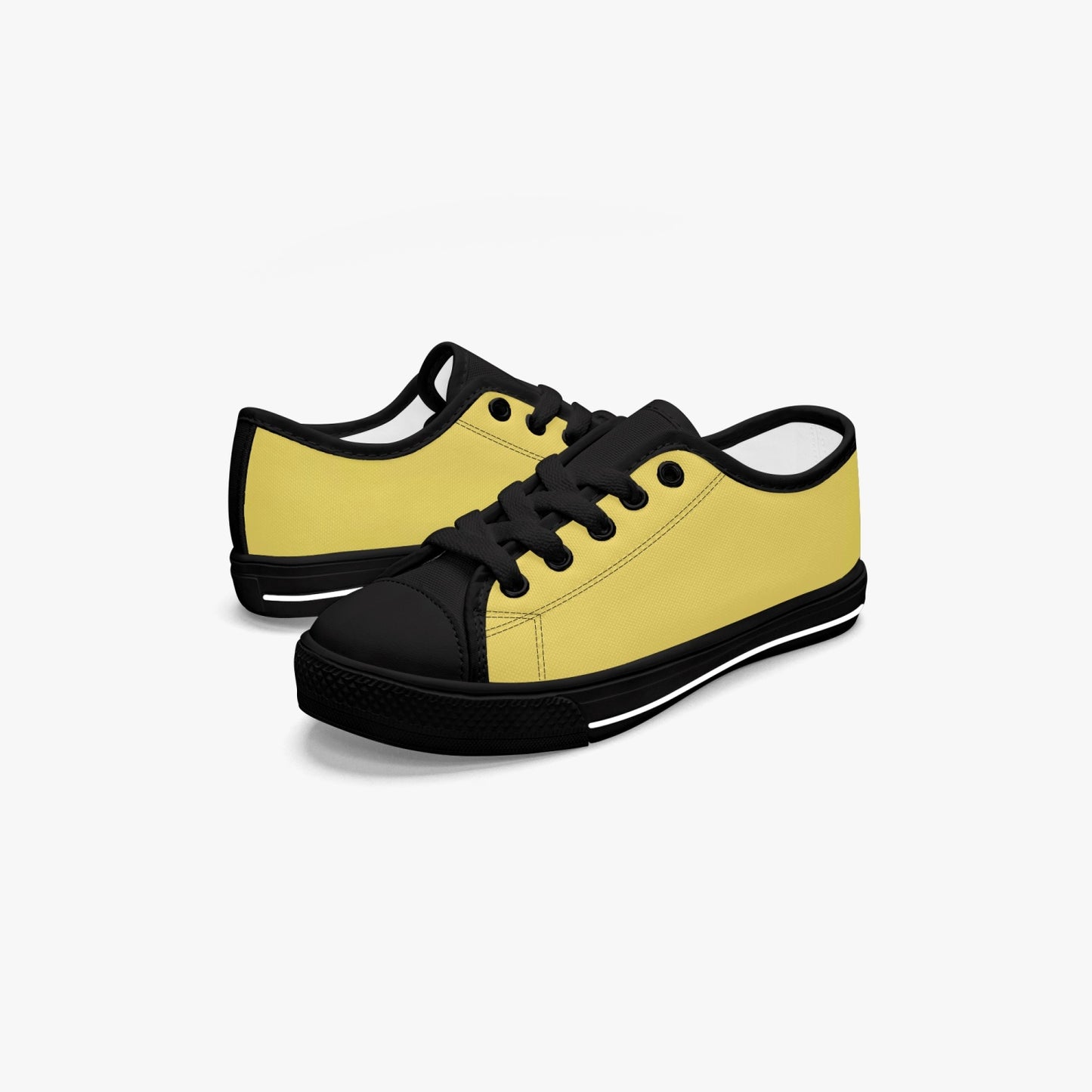 421.Kid’s Low-Top Canvas Shoes-Black