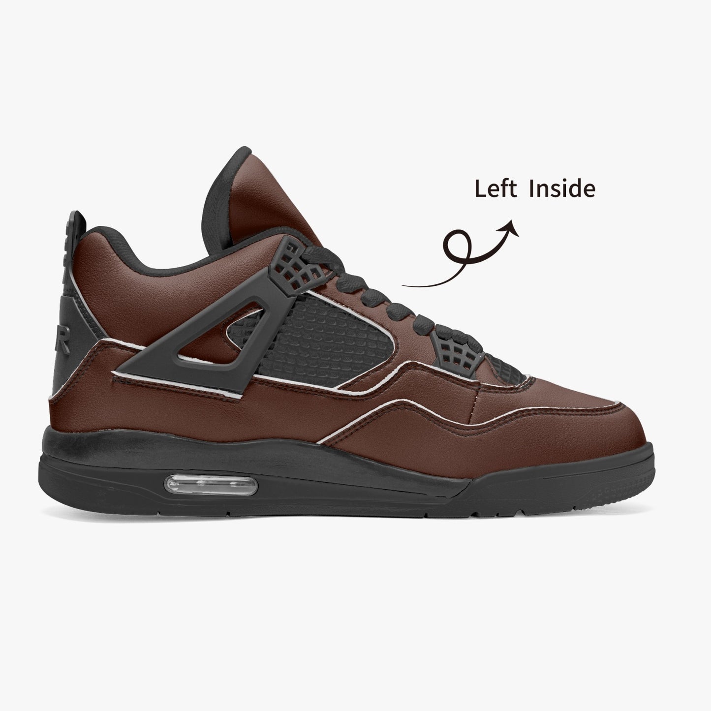 698. AJ4 Basketball Sneakers -Black Sole