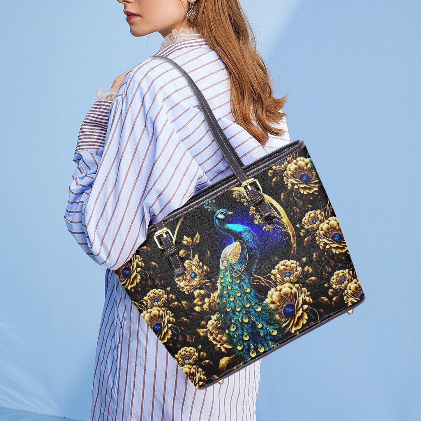 587. Medium Leather Tote Bag for Women