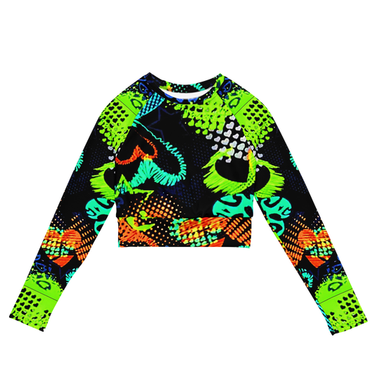 long-sleeve crop top