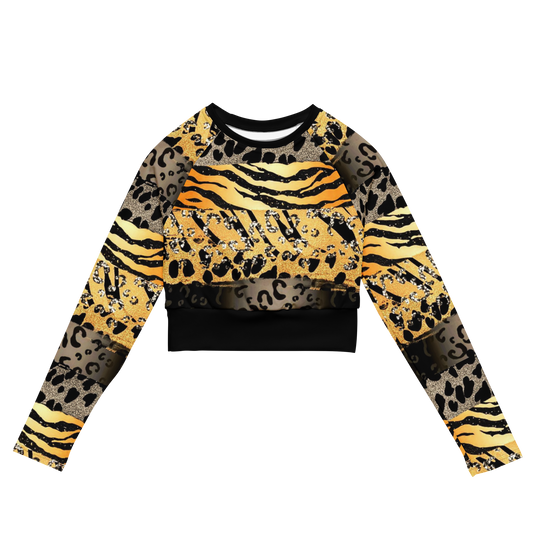 long-sleeve crop top