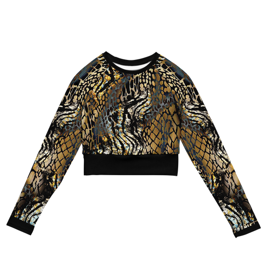 long-sleeve crop top