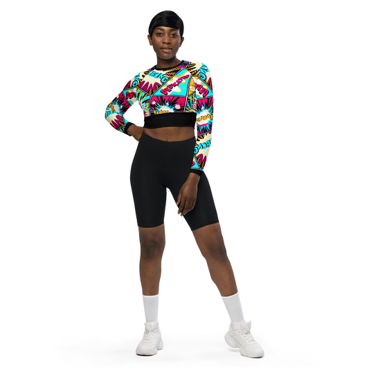 long-sleeve crop top