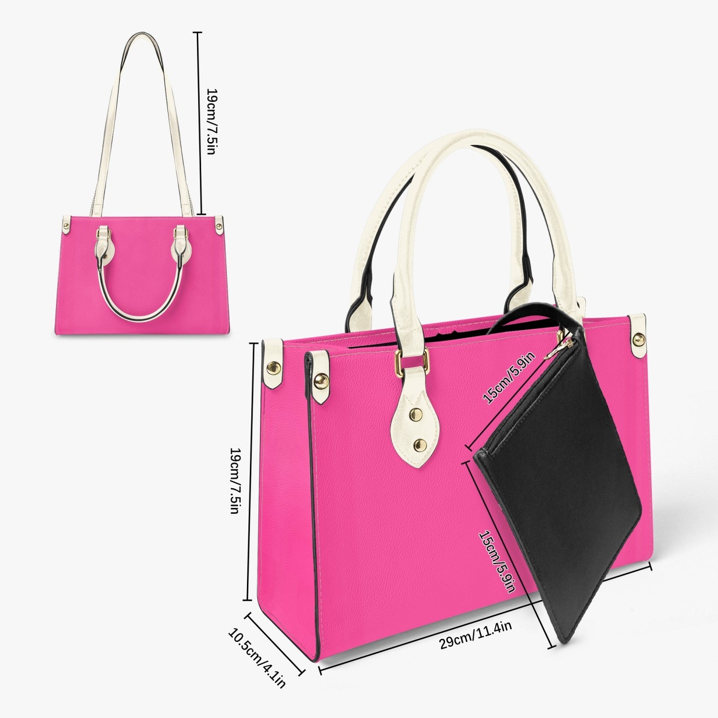 876. Tote Bag - Long Strap and Inner Bag