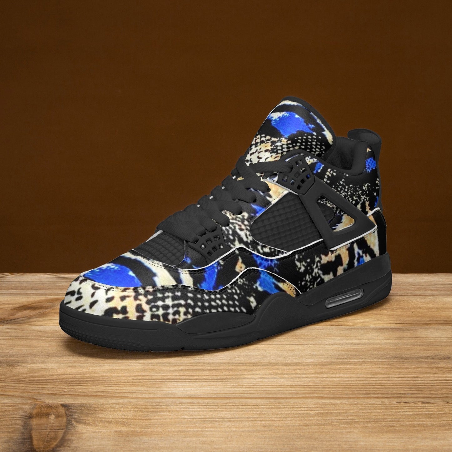 698. AJ4 Basketball Sneakers -Black Sole