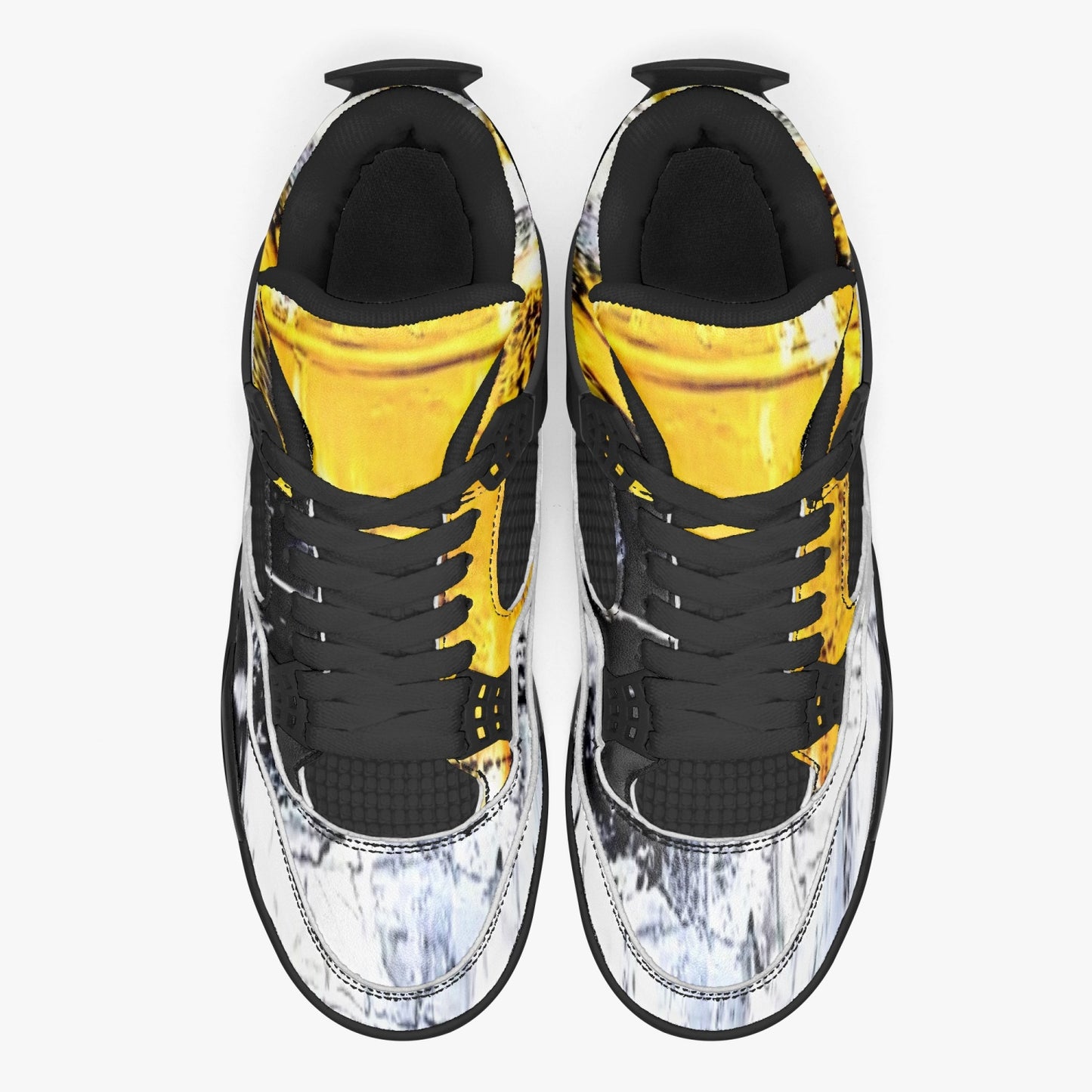 698. AJ4 Basketball Sneakers -Black Sole