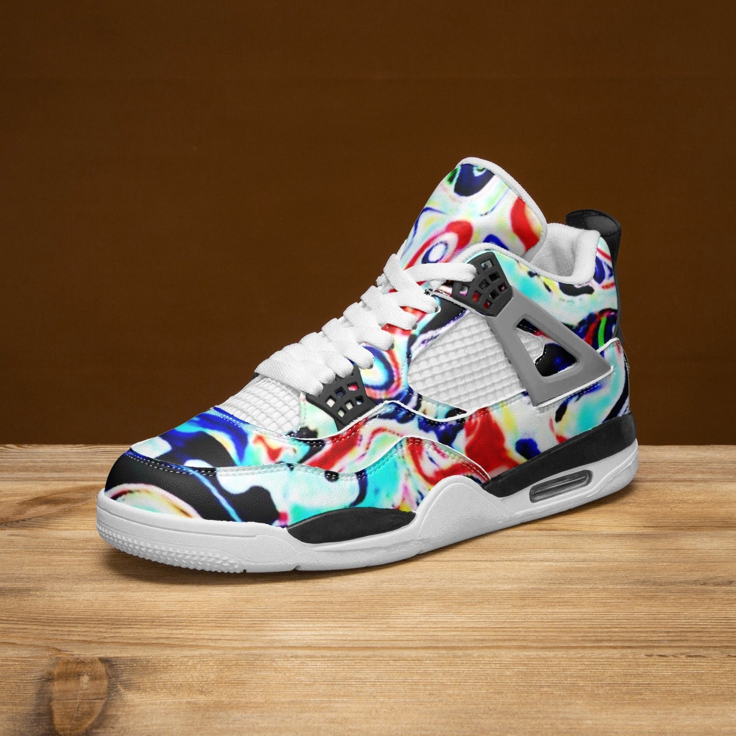 697. AJ4 Basketball Sneakers -White Sole