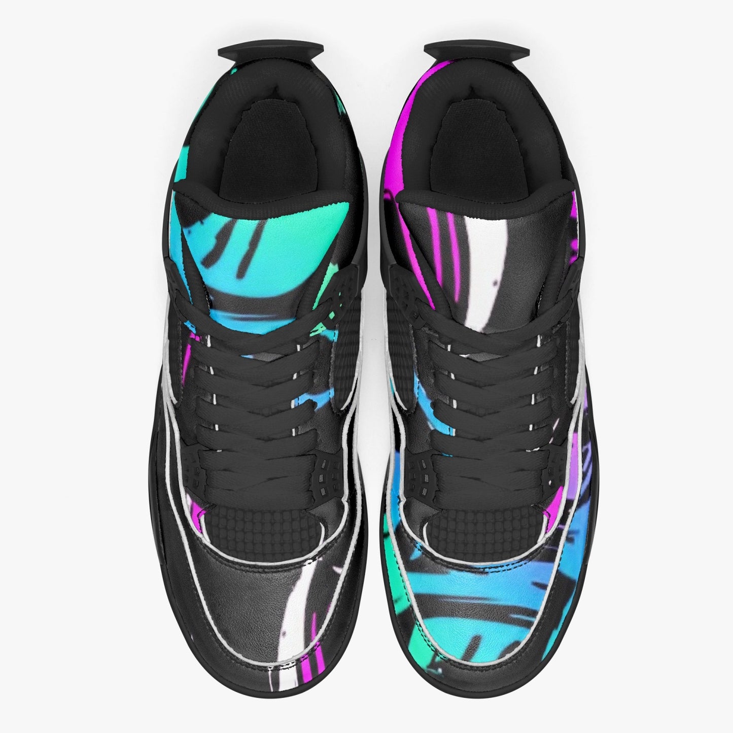 698. AJ4 Basketball Sneakers -Black Sole