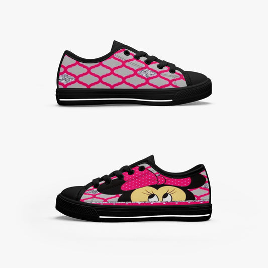 421.Kid’s Low-Top Canvas Shoes-Black