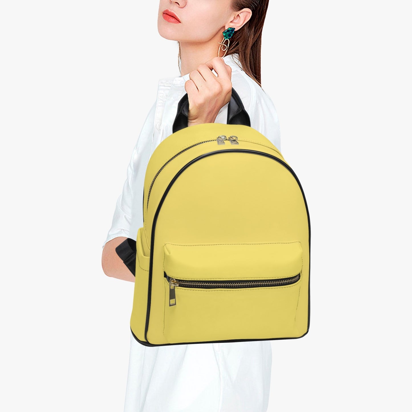 909. All Over Printed PU Backpack